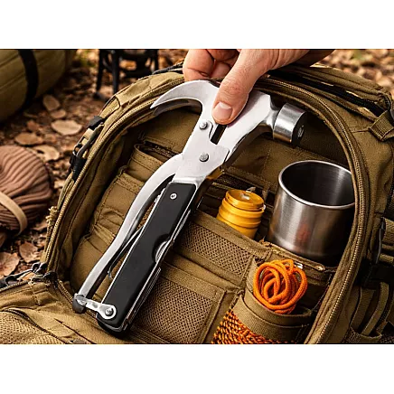 МНОГОФУНКЦИОНАЛЬНЫЙ МОЛОТОК 18-в-1 MULTITOOL — ИНСТРУМЕНТ ДЛЯ ВЫЖИВАНИЯ: МОЛОТОК, ПИЛА, КЛЕЩИ