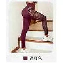 BURGUNDY LEGGINGS S/M (150)