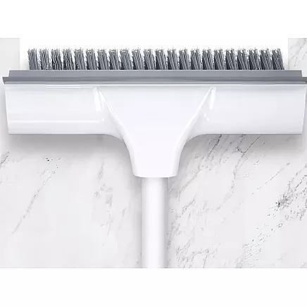 2-in-1 water squeegee with brush – adjustable handle for floors, windows and showers