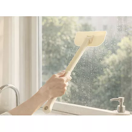 Handheld cleaning sponge with 4 velcro attachments – multifunctional bathroom sponge