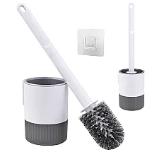 Classic toilet brush with container – grey