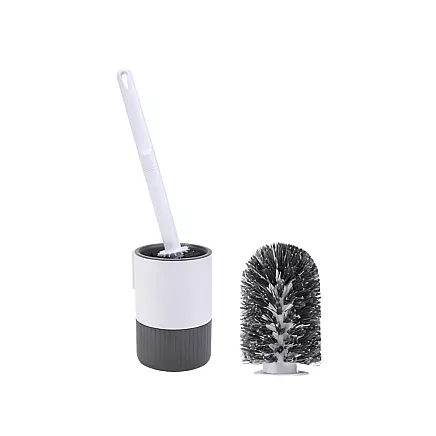 Classic toilet brush with container – grey