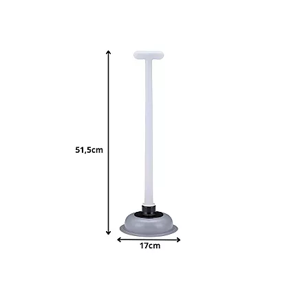 Toilet, bathroom sink and kitchen sink plunger – strong rubber unblocker with suction cup