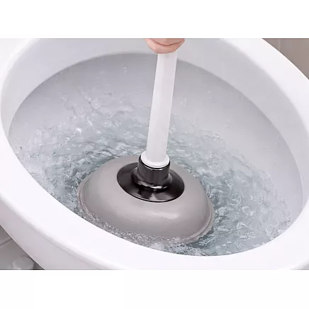 Toilet, bathroom sink and kitchen sink plunger – strong rubber unblocker with suction cup