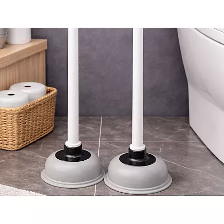 Toilet, bathroom sink and kitchen sink plunger – strong rubber unblocker with suction cup