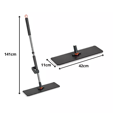 Плоская тряпка с микрофиброй, телескопическим отжимным механизмом, поворотная, впитывающая, для полов