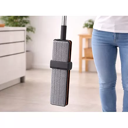 Плоская тряпка с микрофиброй, телескопическим отжимным механизмом, поворотная, впитывающая, для полов