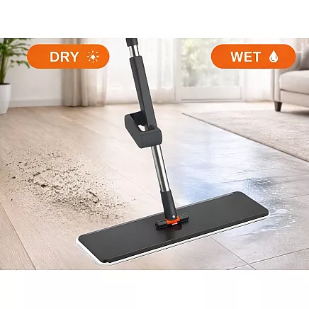 Плоская тряпка с микрофиброй, телескопическим отжимным механизмом, поворотная, впитывающая, для полов