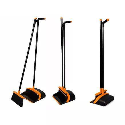 Broom and brush set, dustpan and brush set, 2-in-1 cleaning set