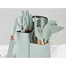 SILICONE KITCHEN SET 19 PCS GREEN (12) GAB_B