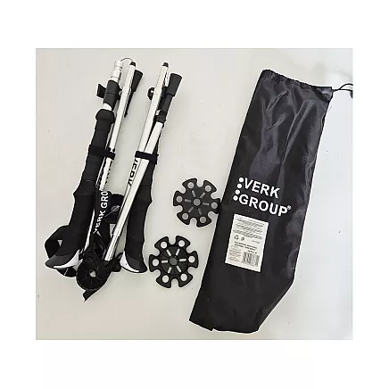 NORDIC WALKING POLES SET OF 1 SILVER (30)