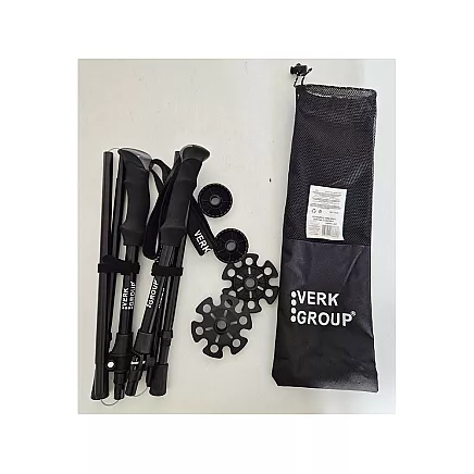 NORDIC WALKING POLES SET OF 3 BLACK (30)