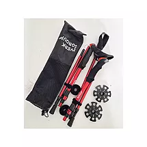 NORDIC WALKING NŪJAS KOMPLEKTS 3 SARKANAS (30)