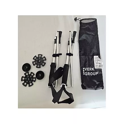 NORDIC WALKING POLES SET OF 3 SILVER (30)