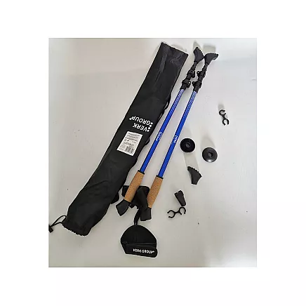 NORDIC WALKING POLES SET OF 4 BLUE (30)