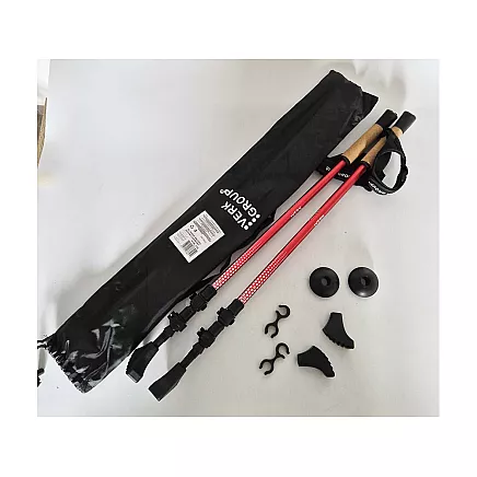 ПАЛКИ ДЛЯ СКАНДИНАВСКОЙ ХОДЬБЫ НАБОР 4 КРАСНЫЕ (30)