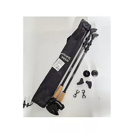 ПАЛКИ ДЛЯ СКАНДИНАВСКОЙ ХОДЬБЫ НАБОР ЧЕРНЫЕ 4 (30)