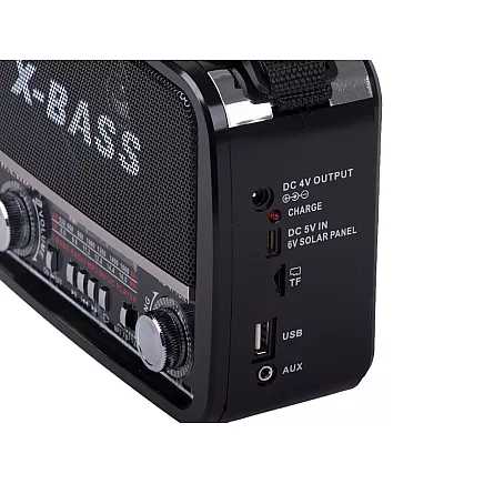 PORTABLE Mains-Powered or Battery-Operated Kitchen Radio – FM/AM/SW, USB, AUX, TF, MP3, Retro Style