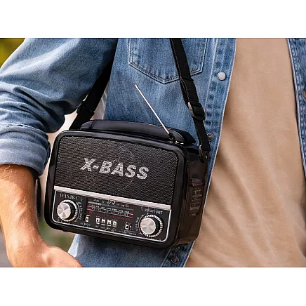 PORTABLE Mains-Powered or Battery-Operated Kitchen Radio – FM/AM/SW, USB, AUX, TF, MP3, Retro Style