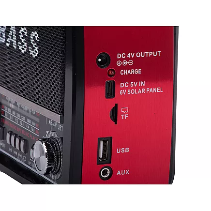 PORTABLE Mains-Powered or Battery-Operated Kitchen Radio – FM/AM/SW, USB, AUX, TF, MP3, Retro Style