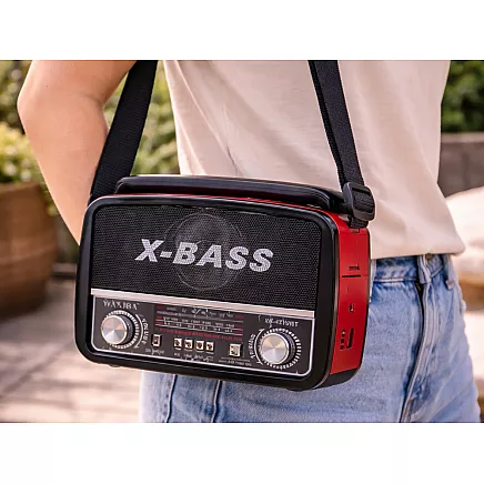 PORTABLE Mains-Powered or Battery-Operated Kitchen Radio – FM/AM/SW, USB, AUX, TF, MP3, Retro Style