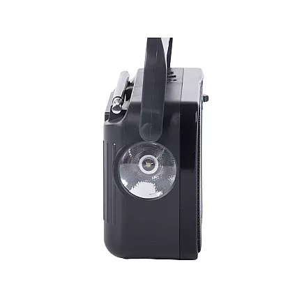 Pārnēsājams virtuves radio ar bateriju barošanu, retro antena, rokas vadība, FM/AM