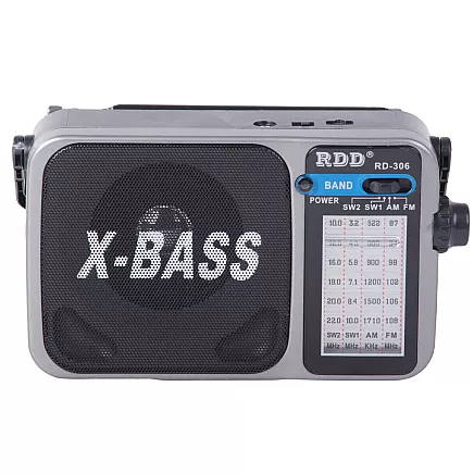 Pārnēsājams virtuves radio ar bateriju barošanu, retro antena, rokas vadība, FM/AM