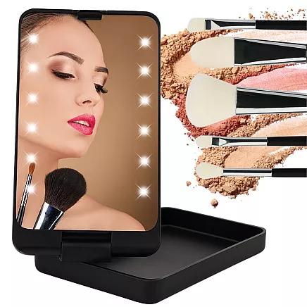 MAKEUP MIRROR XR-6601 BLACK (60) GAB_A