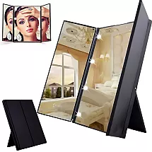 FOLDABLE MIRROR WITH STAND BLACK (60) GAB_A