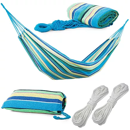 Гамак Garden Home Single Hammock - 200x80 см, сине-золотой