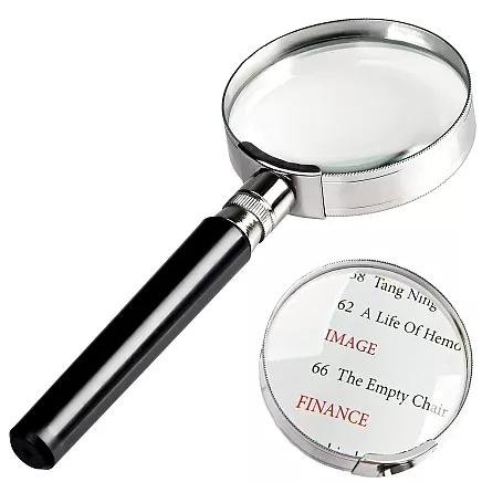 Classical metal magnifying glass lens 100mm
