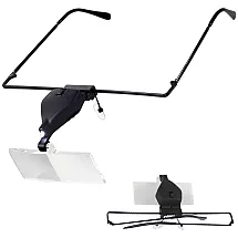 LED 3.5x maināmā lupa ar brillēm