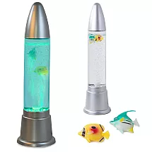 Dekoratīvā Nakts Galda Lampa Tornado ar Zivtiņām, 50 cm