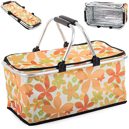 Thermal picnic basket shopping basket