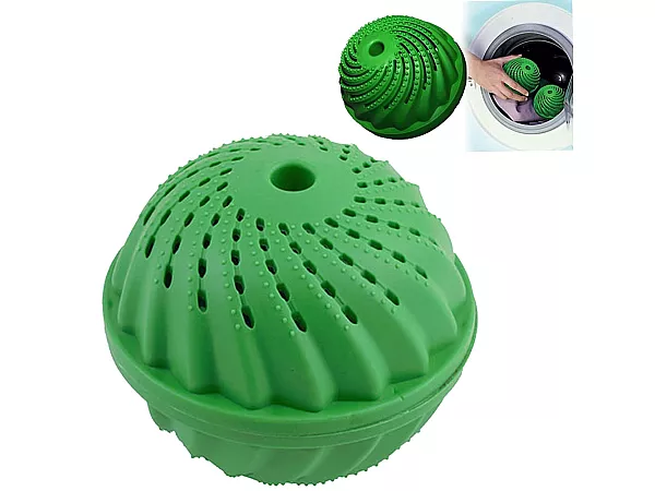 Clean Ballz universālā bezpulvera veļas mazgāšanas bumba, līdz 1500 lietojumiem, zaļa