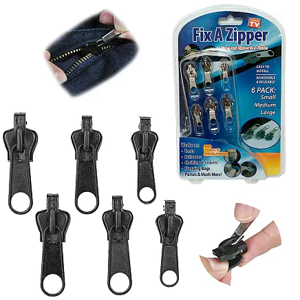 Zipper repair kit zipper lock