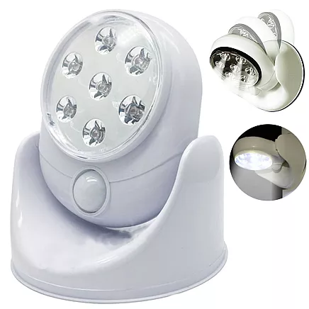 7 LED Lampa ar Kustības Sensoru Bezvadu