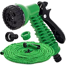 Dārza šļūtene ar 7 uzgaļu pistoli, 15m-45m