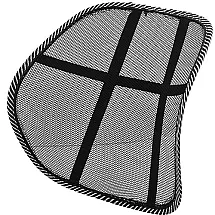 Ergonomisks muguras balsta spilventiņš krēslam un automašīnai melns