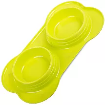 Divkāršā suņu/kaķu barības bļoda 2x400ml