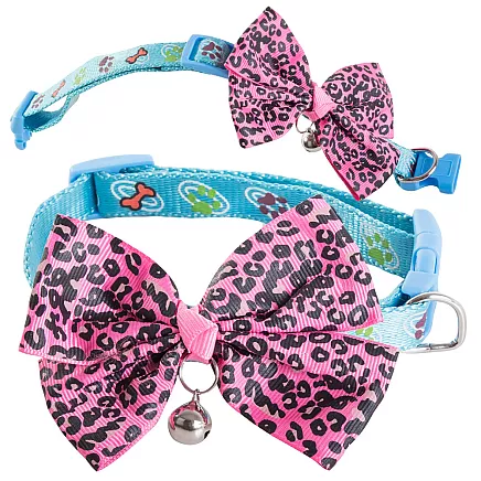 Dog cat collar with bell adjustable