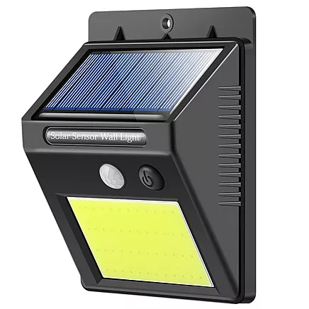 Dārza Nakts Lampa ar Saules Bateriju un Kustības Sensoru 48 COB LED