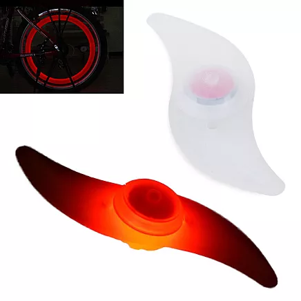 Luminiscējošs LED velosipēda spieķa vāciņš sarkans