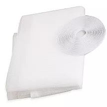 Moskītu Insektu Odu Kukaiņu Tīkls Siets Logiem - 180x150cm, Balts