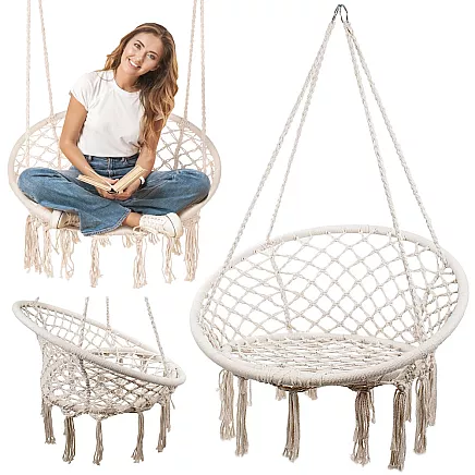 Hammock armchair hanging swing storks nest swing boho for the garden home