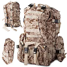 Mugursoma Tūrisma Pārgājienu Ceļojumu Kempinga Soma 48,5L, Brūns