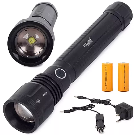 Bailong P58 taktiskā LED lukturis ar CREE XHP50, zoom, 1000m