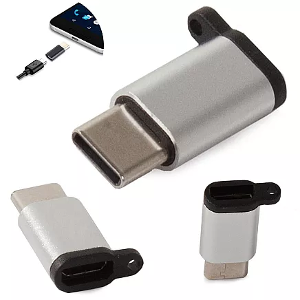 Micro USB uz USB C 3.1 adapteris lādēšanai un datiem