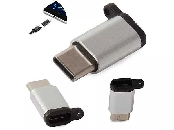 Micro USB uz USB C 3.1 adapteris lādēšanai un datiem