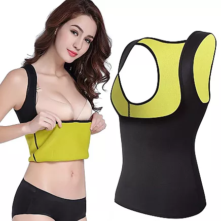 Womens neoprene fitness shirt for weight loss